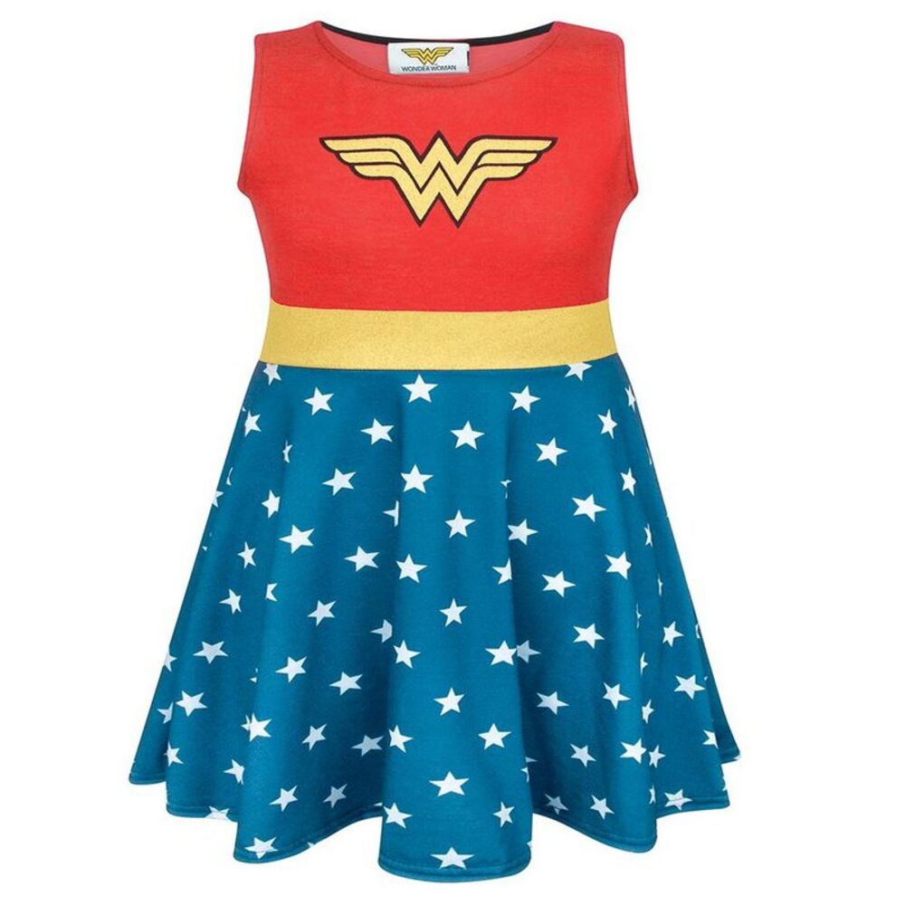 Wonder Woman Girls Costume Dress / Red/Blue